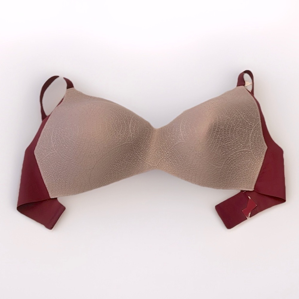 Lace Knix Wing Woman sz 8++ (40-42 G/H) wine and light mauve purple Bra